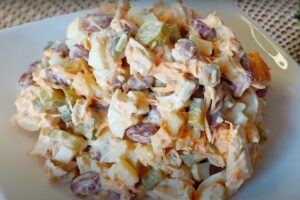 Вкус, который ищут в грузинских ресторанах. Готовим салат «Рассвет» дома из простых продуктов