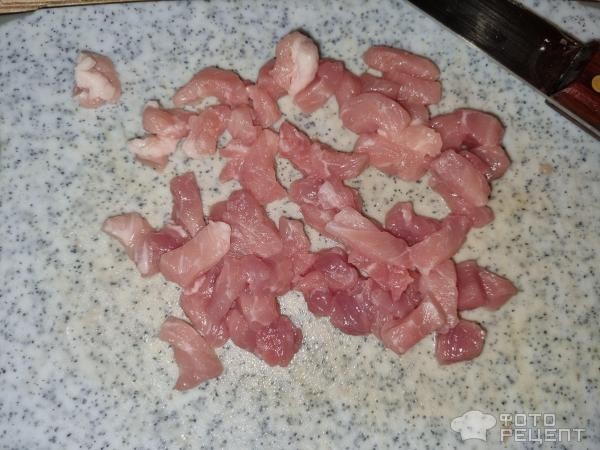 Рецепт: Салат из морской капусты "Японский" - С мясом и омлетом.