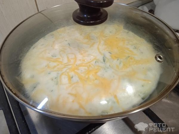 Рецепт: Омлет с кабачком и томатами - и сыром
