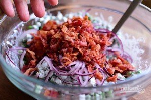 Салат из зеленого гороха