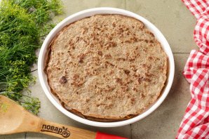 Печеночный торт с морковью