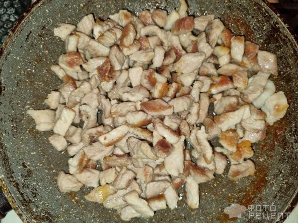 Рецепт: Салат из морской капусты "Японский" - С мясом и омлетом.