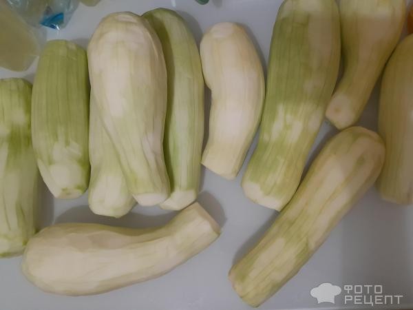 Рецепт: Запеченные кабачки с морковно-сырной начинкой-просто и вкусно! - С копчёным салом