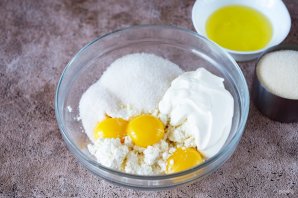 Манник из сметаны и творога
