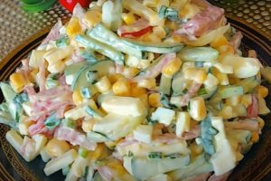 Дачный салат, который едят даже дети! Просто, быстро, вкусно: готовится за 5 минут, а восторг на весь день
