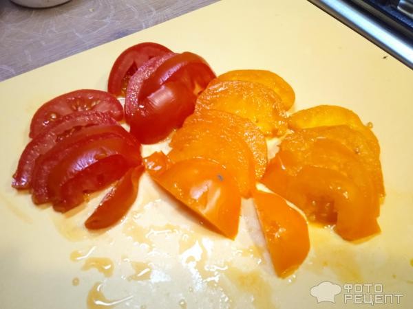 Рецепт: Омлет с кабачком и томатами - и сыром